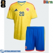 Fotballdrakt Barn Colombia Juan Fernando Quintero #20 Hjemmedraktsett VM 2026 Kortermet (+ Korte bukser)